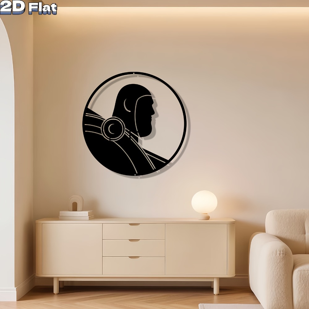 Tech Office Wall Decor - CIFbuy ModernRobot Metal Duvar Sanatı Demir