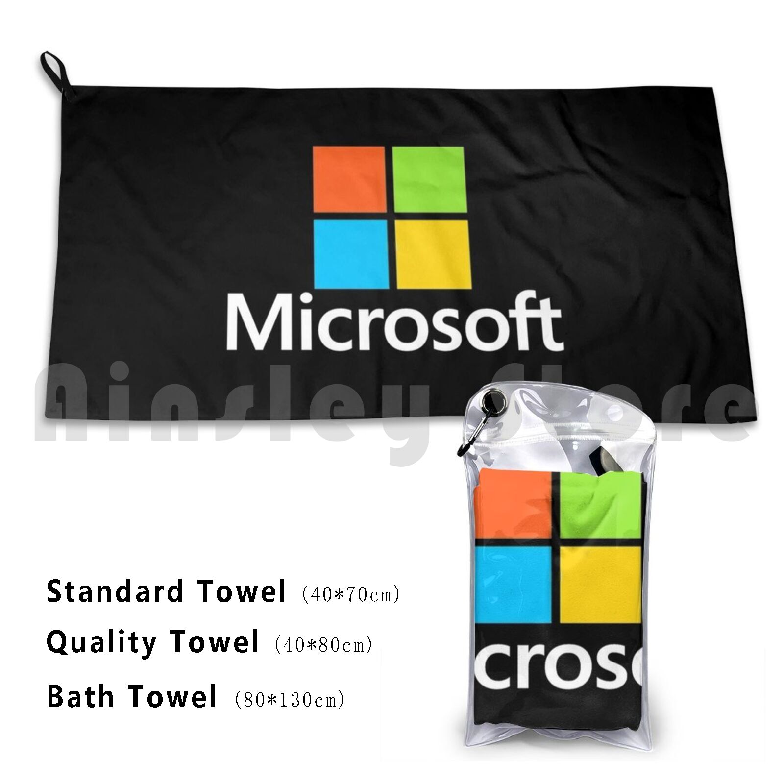 Office Tech Logo - Microsoft Tipi Banyo Havlusu Plaj Minderi