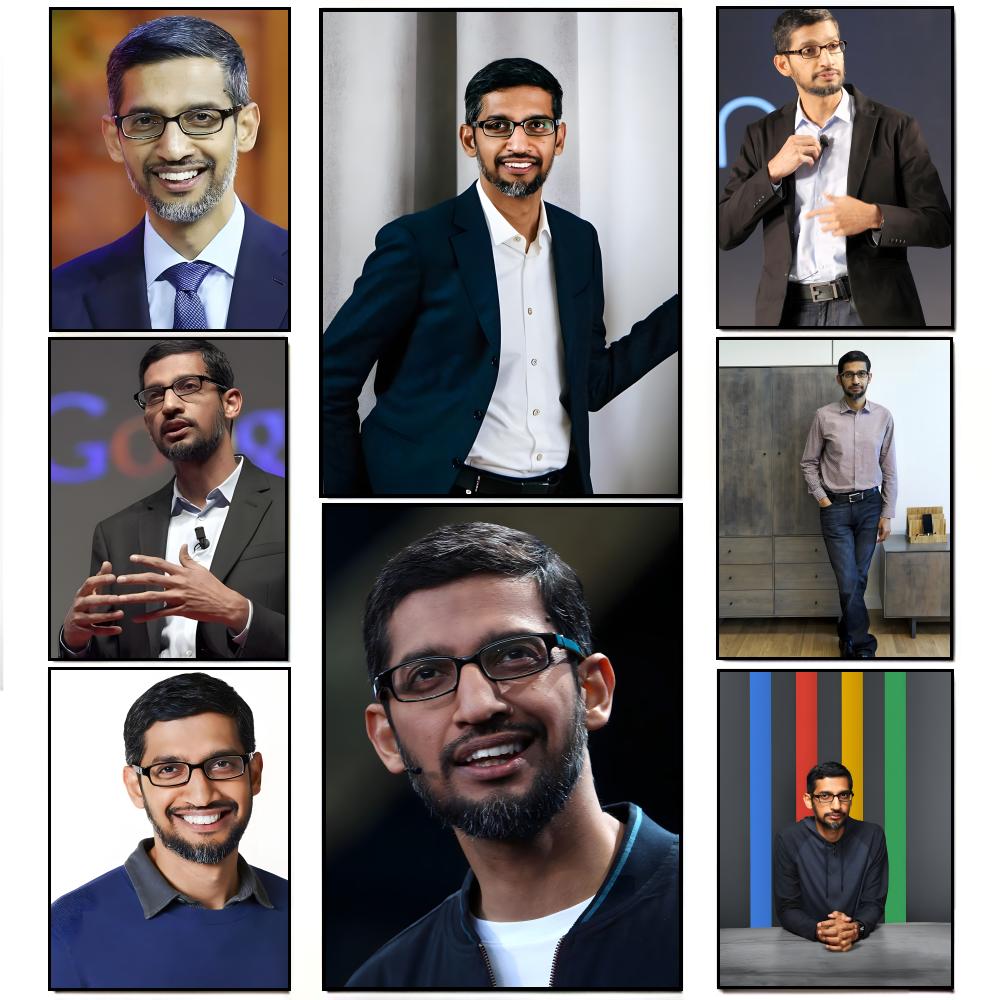Tech Office Wall Decor - Şık Kurumsal S-Sundar Pichai Teknoloji Lideri