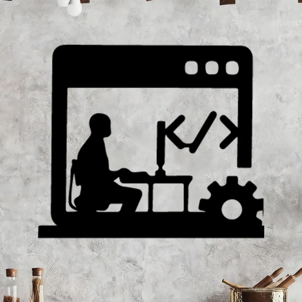 Tech Office Wall Decor - CIFBUY Metal Duvar Sanatı Programcı Hediyesi