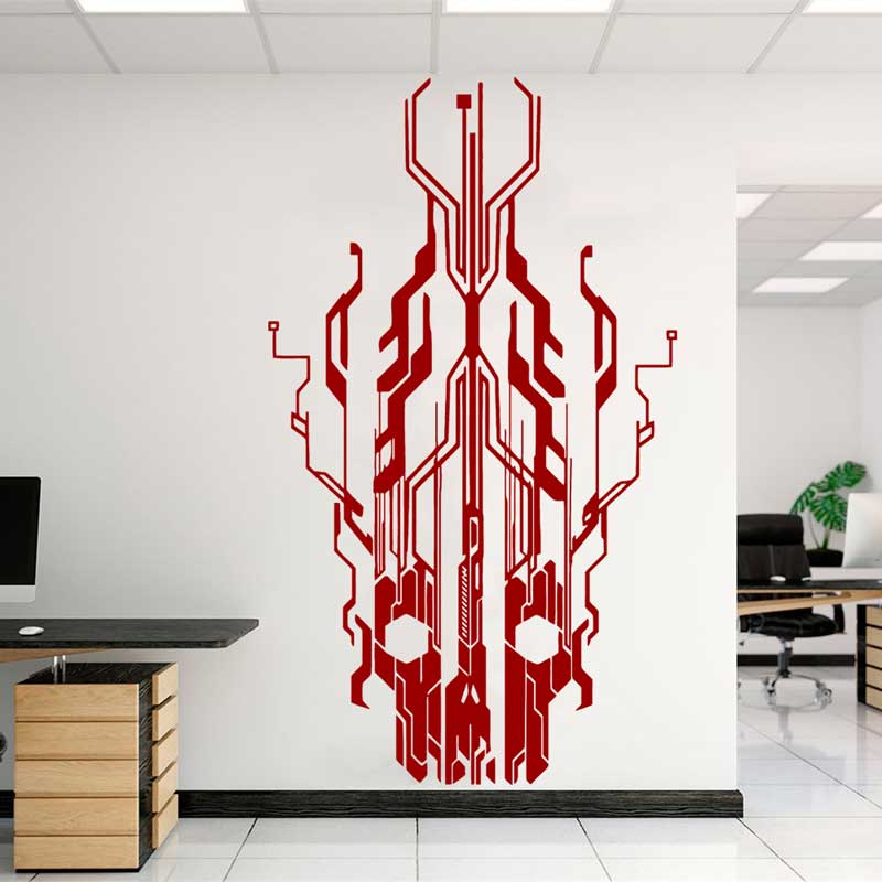 Çip devre teknoloji kafatası v - Office Tech Decor incelemesi ve fiyatı