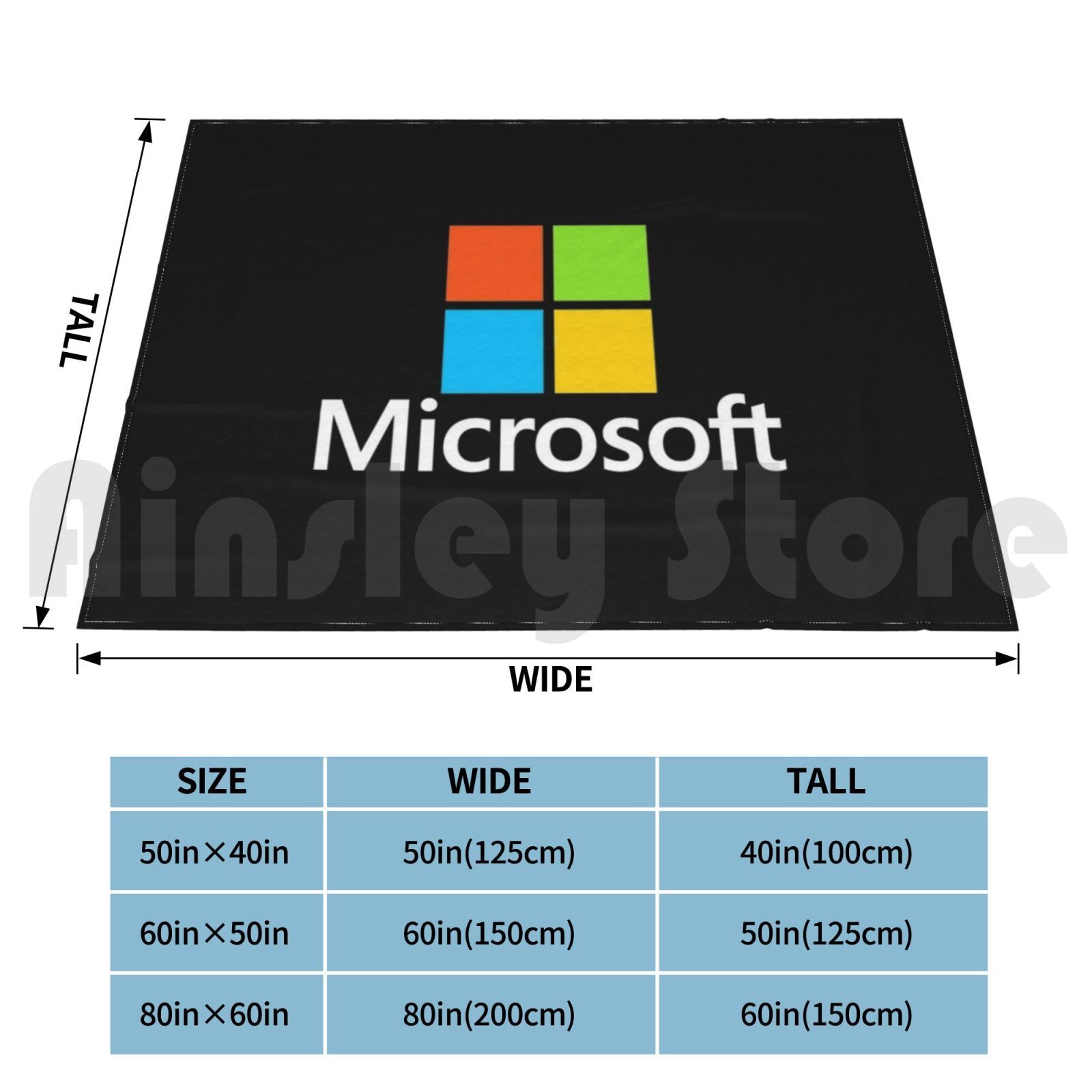 Microsoft Tipi Battaniye Moda  - Office Tech Logo incelemesi ve fiyatı
