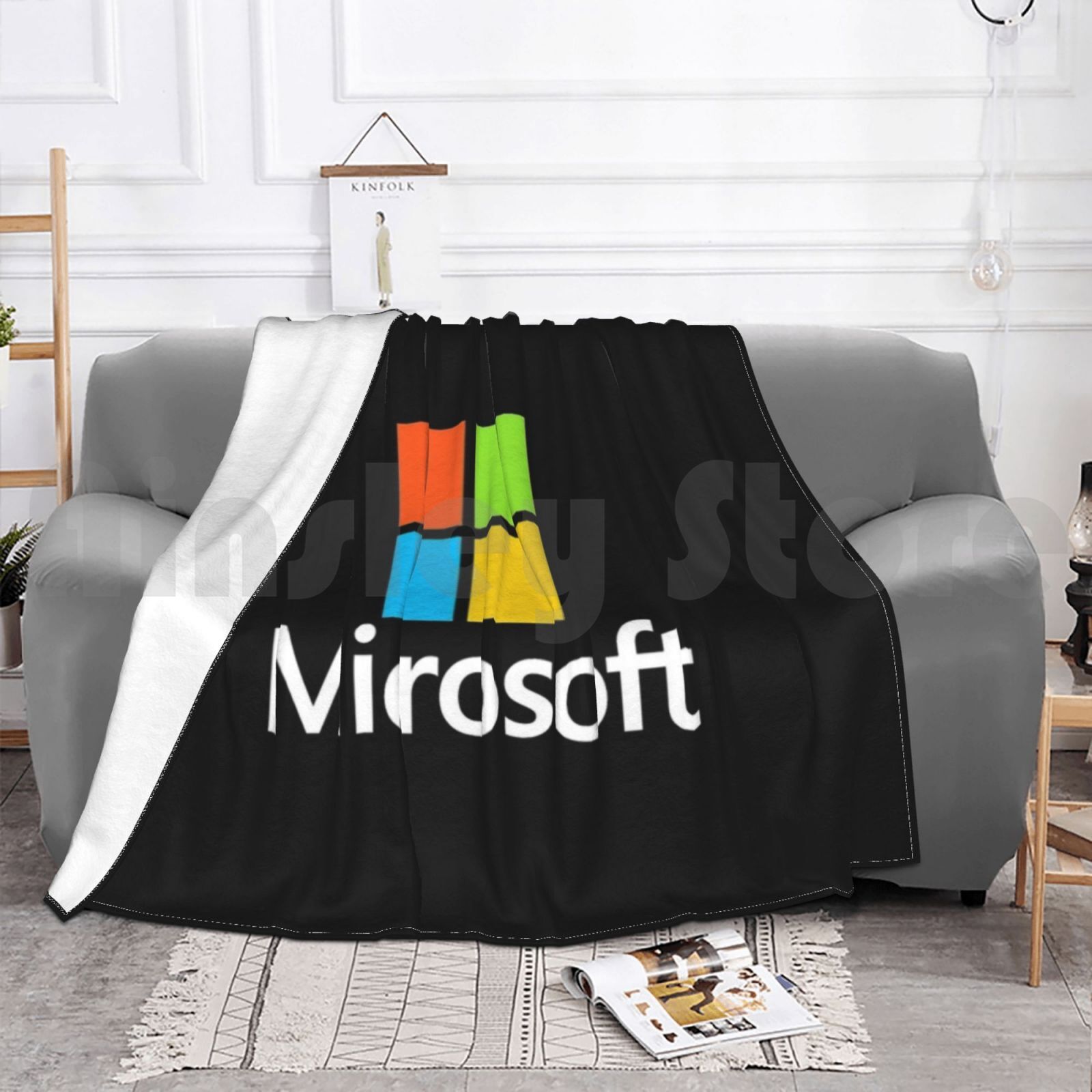 Microsoft Tipi Battaniye Moda  - Office Tech Logo incelemesi ve fiyatı