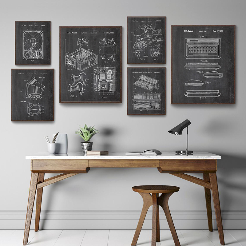 6 Adet Vintage Bilgisayar Pate - Office Tech Decor incelemesi ve fiyatı
