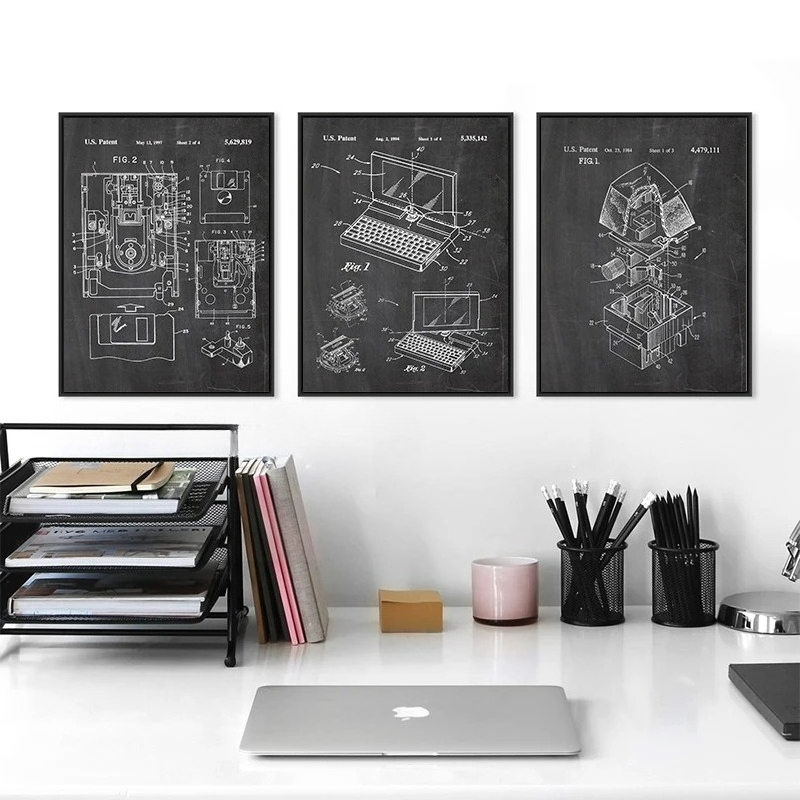 6 Adet Vintage Bilgisayar Pate - Office Tech Decor incelemesi ve fiyatı