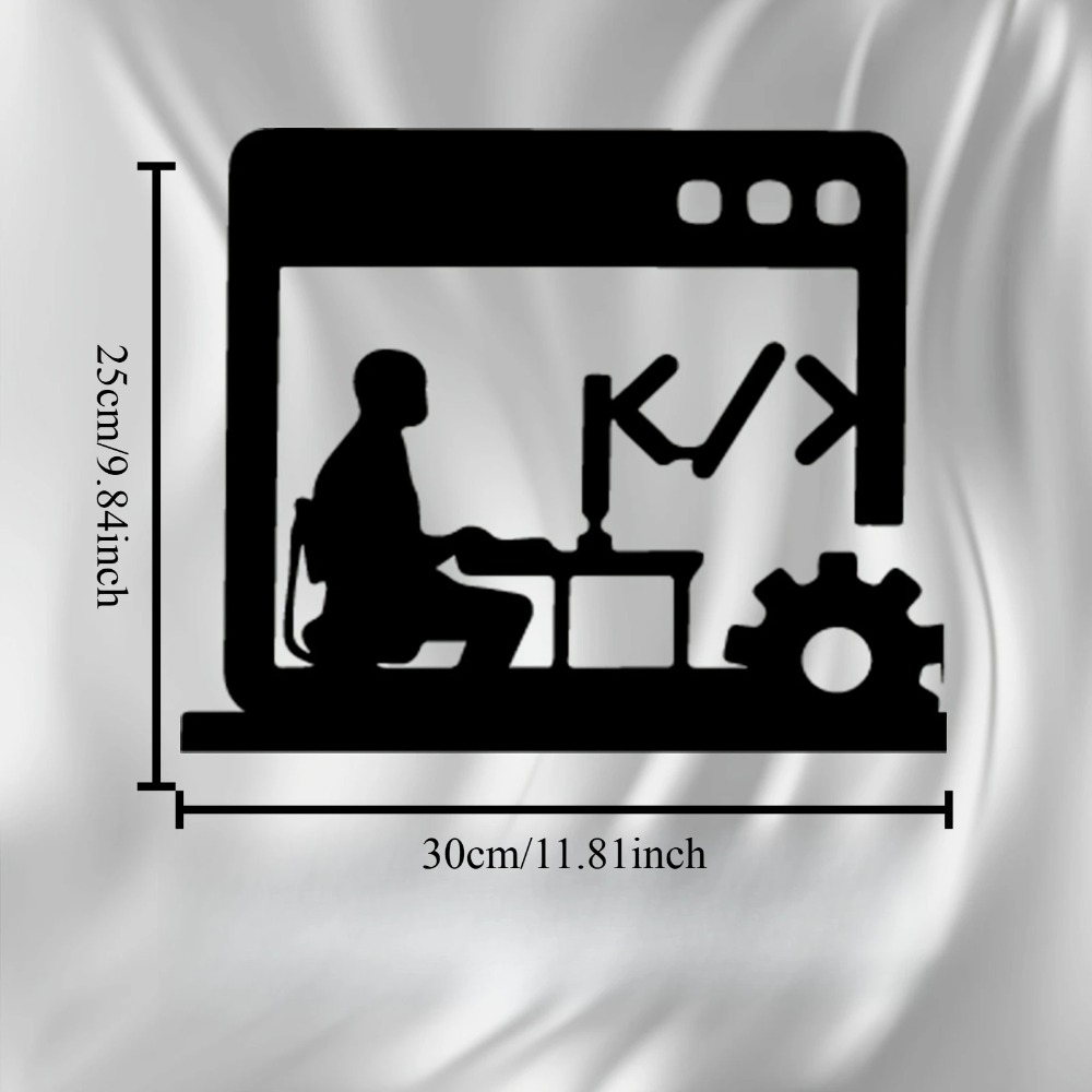 Modern Kod Ustası Metal Duvar  - Tech Office Wall Decor incelemesi ve fiyatı