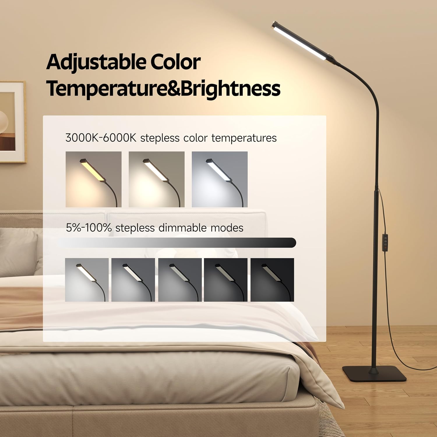 120 LED'li Ayaklı Okuma Lambas - Office Tech Flexible incelemesi ve fiyatı
