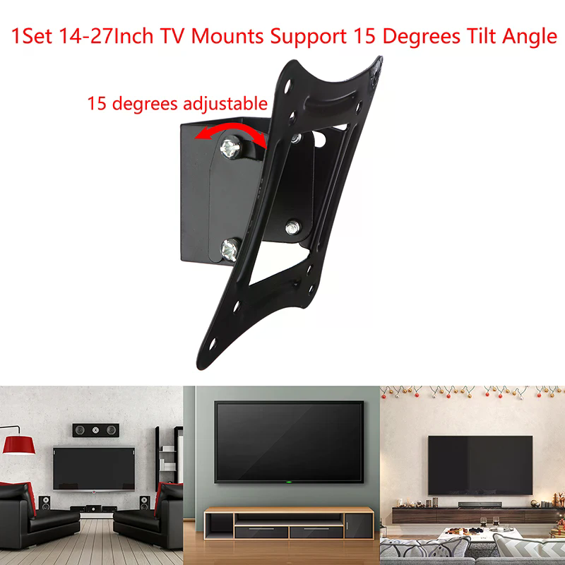 1 takım 14-27 inç Tv montaj ap - Flat Panel Mount Tilt incelemesi ve fiyatı
